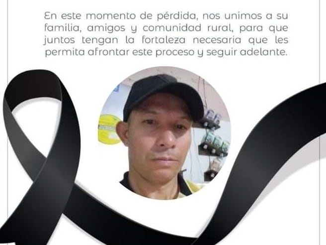 Omar de Jesús Muñoz Vasco presidente de JAC vereda Amagaceña