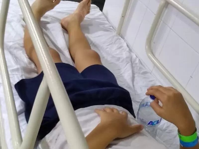 Niño resultó herido por una picadora de pasto