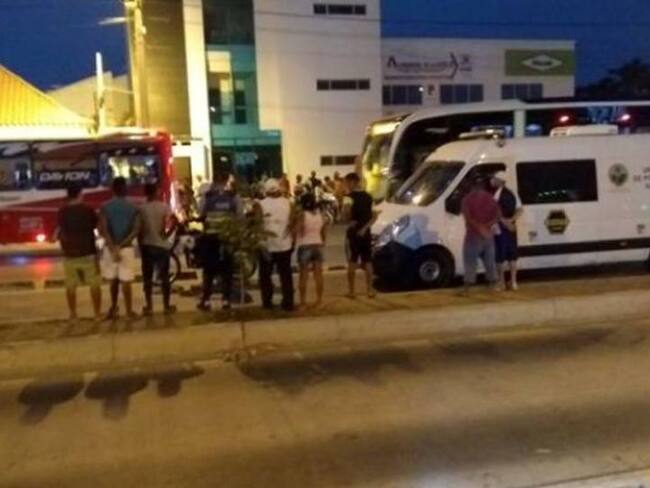 Muere hombre arrollado por un Transcaribe en Cartagena