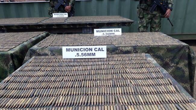 Ubican material de guerra y droga de disidencias de las Farc en Cauca. Foto: Ejército.