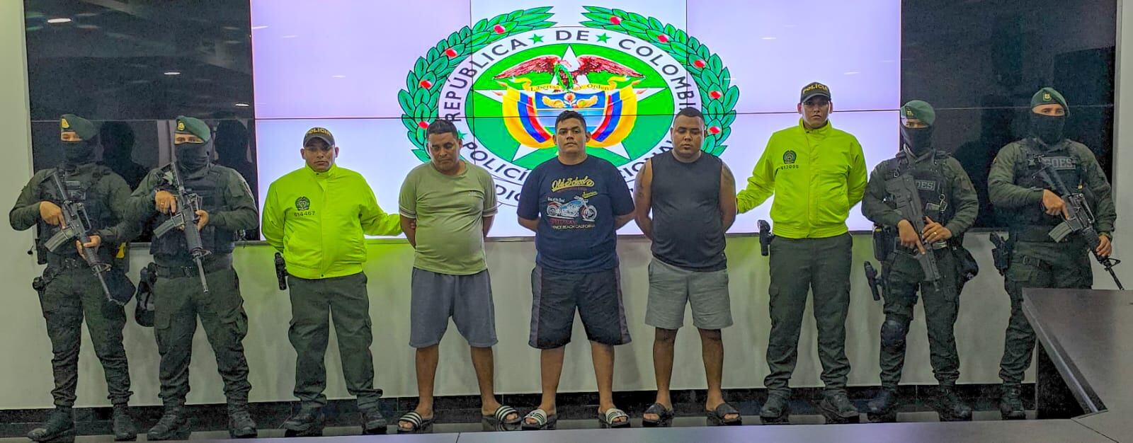 Capturados - Policía Metropolitana de Barranquilla.