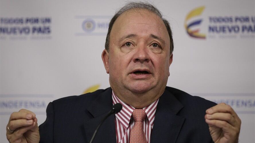 El ministro de defensa Juan Carlos Villegas . Foto: Colprensa