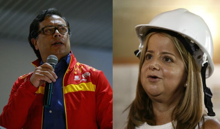 Gustavo Petro y Elsa Noguera