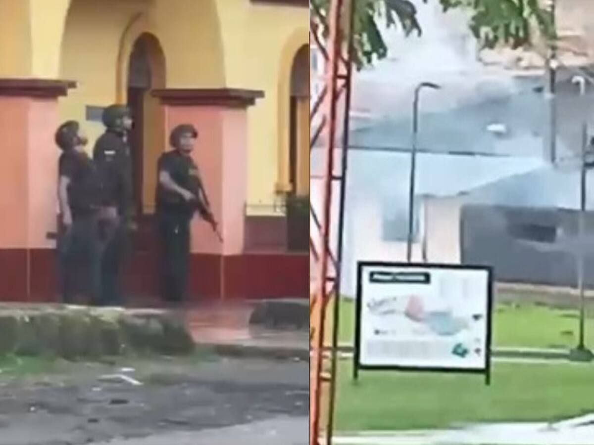 Disidencias de las Farc atacaron tres estaciones de Policía con drones en el Cauca
