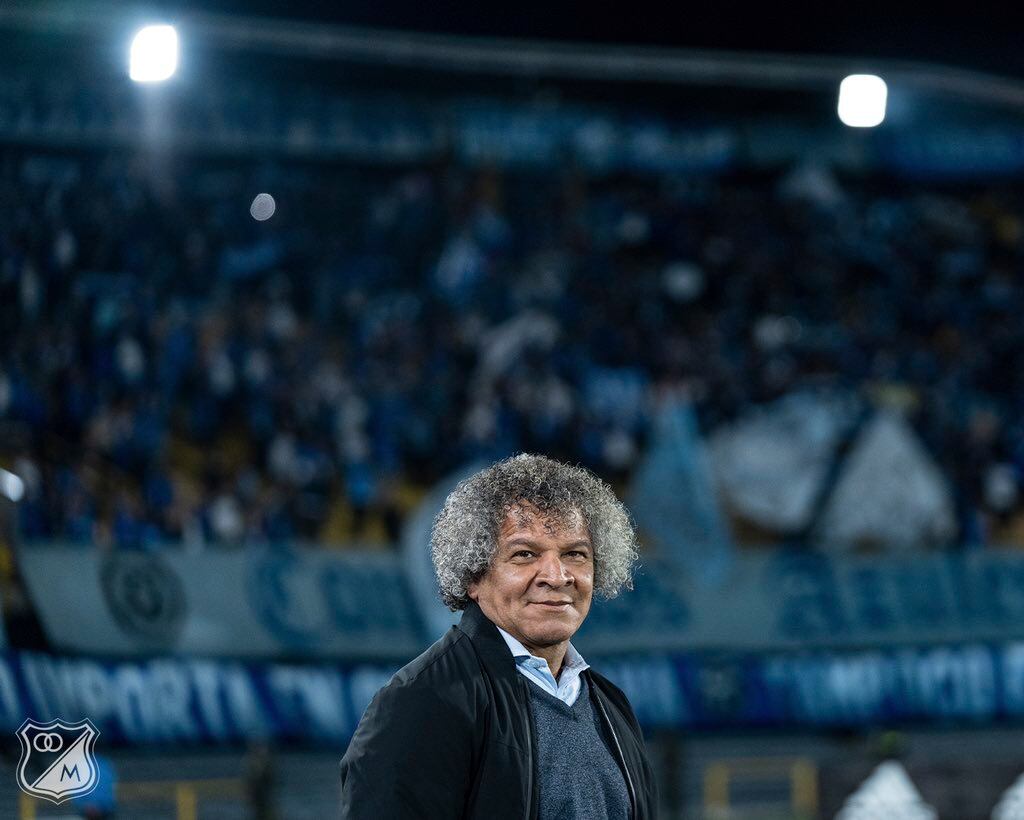 Alberto Gamero, director técnico de Millonarios / Twitter: @MillosFCOficial.