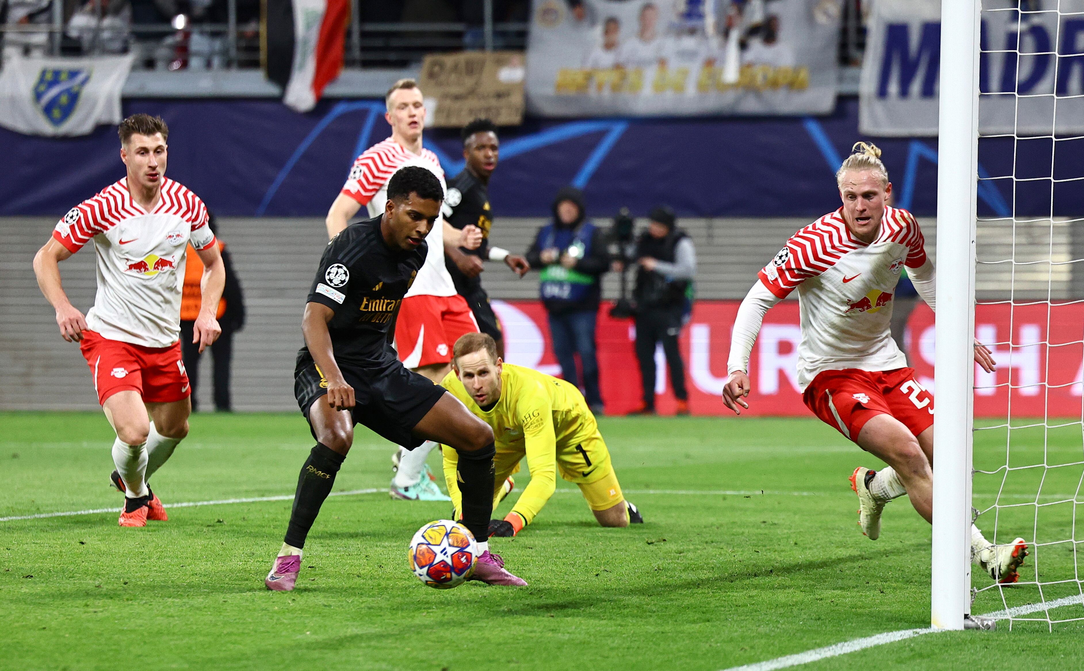 Real Madrid venció a domicilio al RB Leipzig en Champons League. (Liga de Campeones, Alemania) EFE/EPA/FILIP SINGER