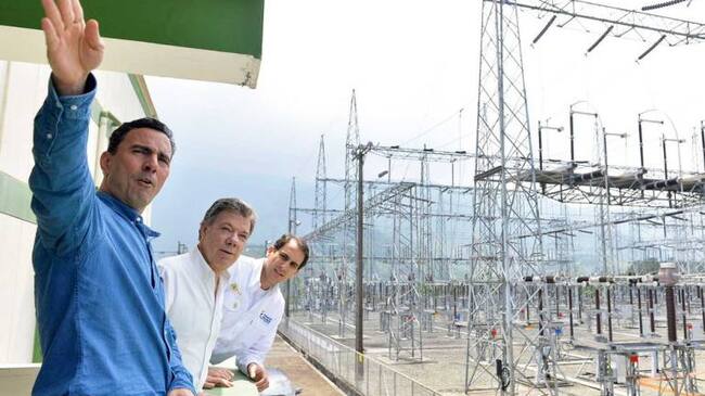 El presidente Santos revisó en marzo las obras en la central Guatapé.