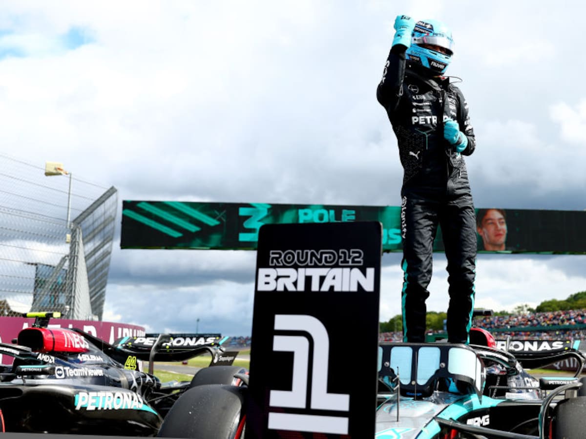 George Russell se llevó la Pole Position del GP de Gran Bretaña en una pareja clasificación