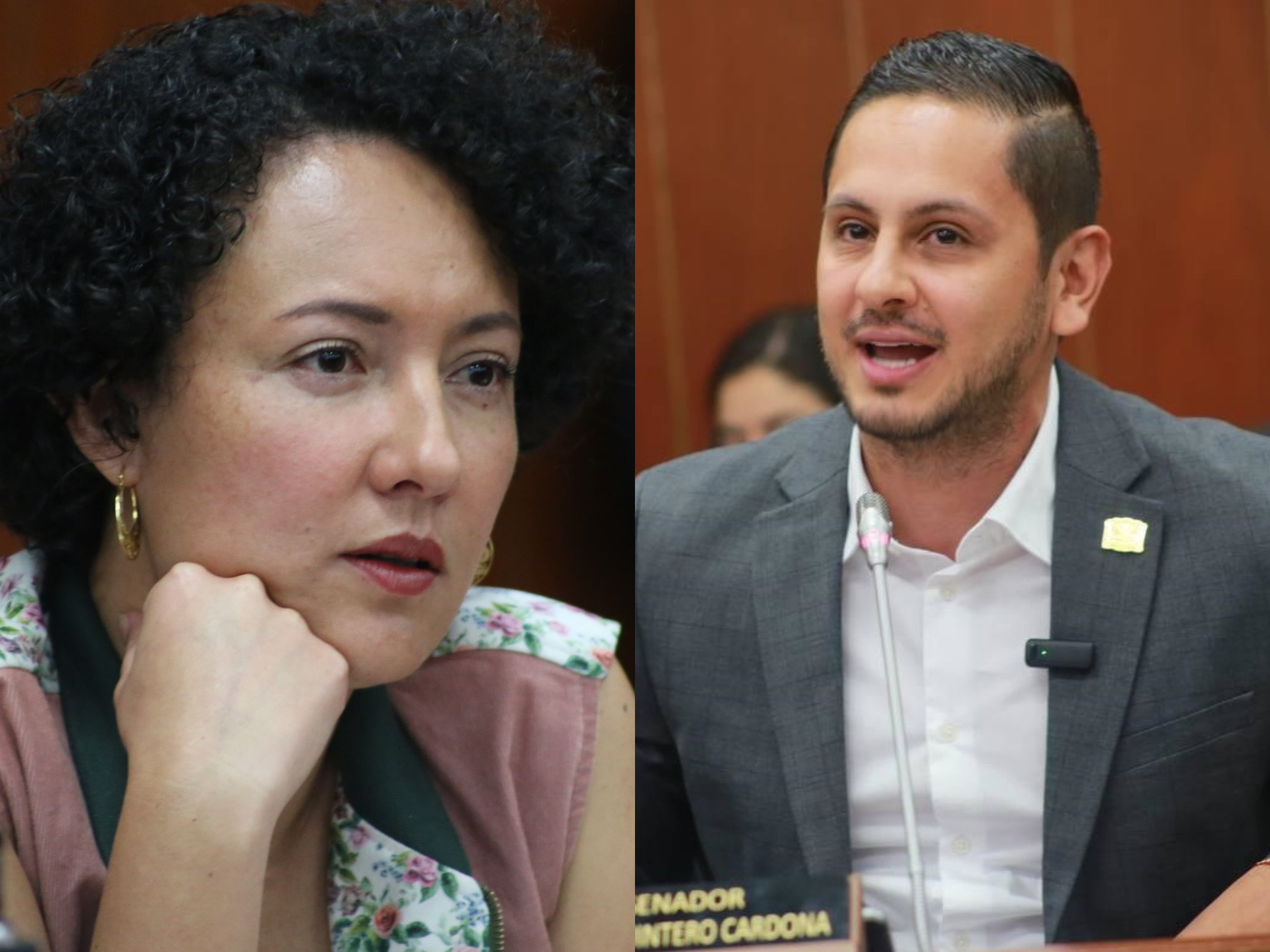 Senadores Isabel Zuleta y Esteban Quintero.