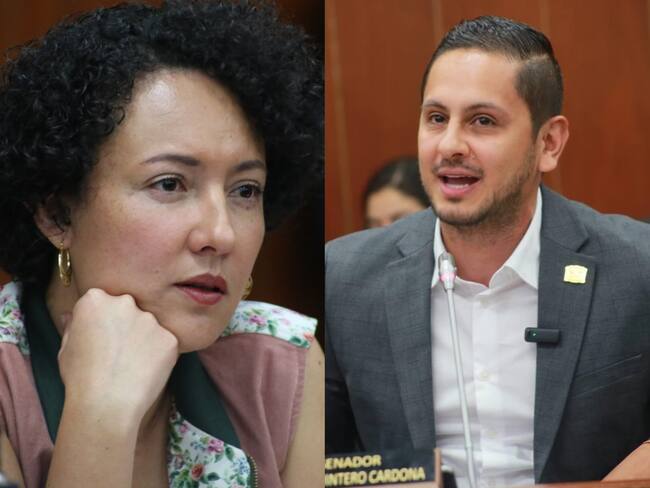 Senadores Isabel Zuleta y Esteban Quintero.