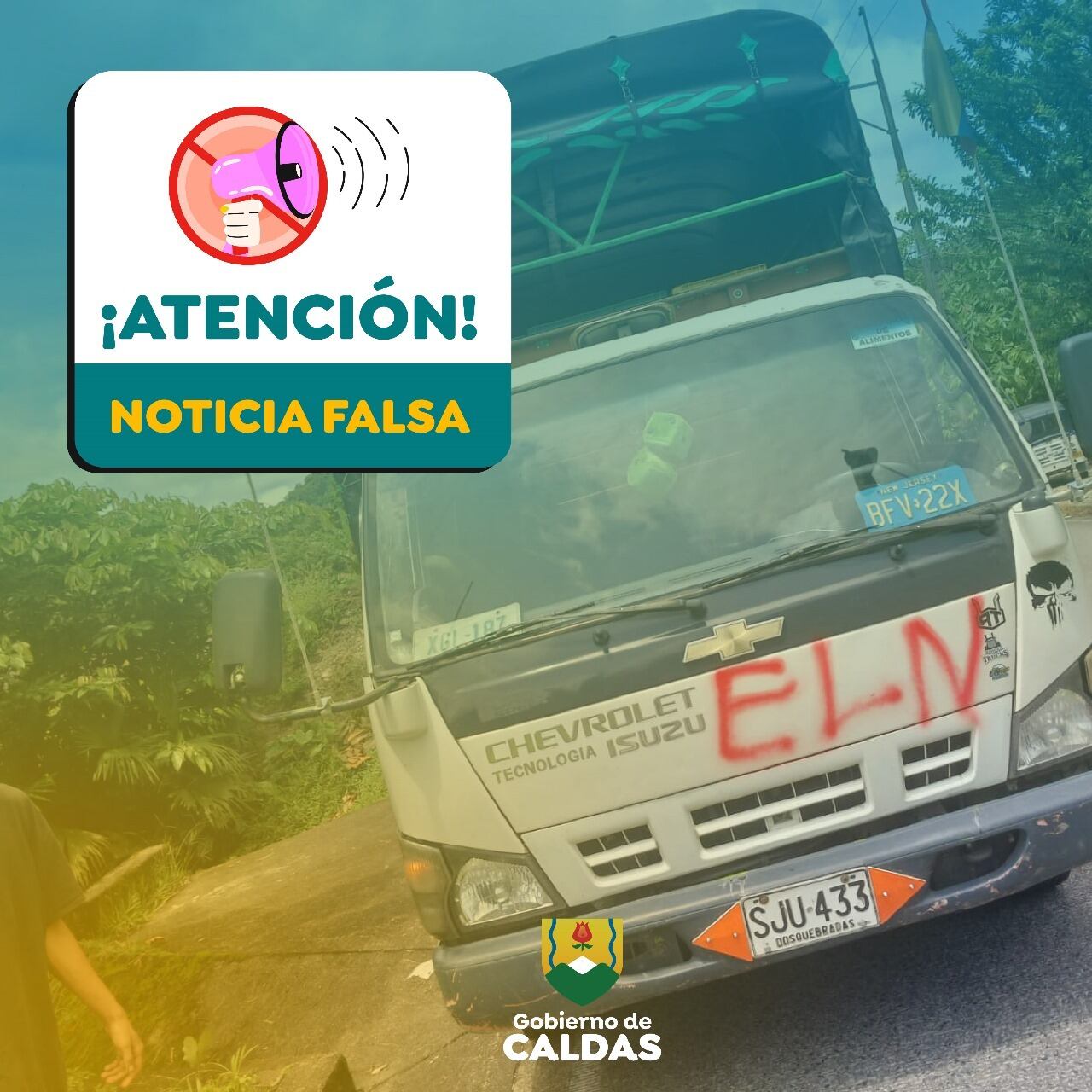 Gobernación de Caldas desmiente información de supuestos retenes