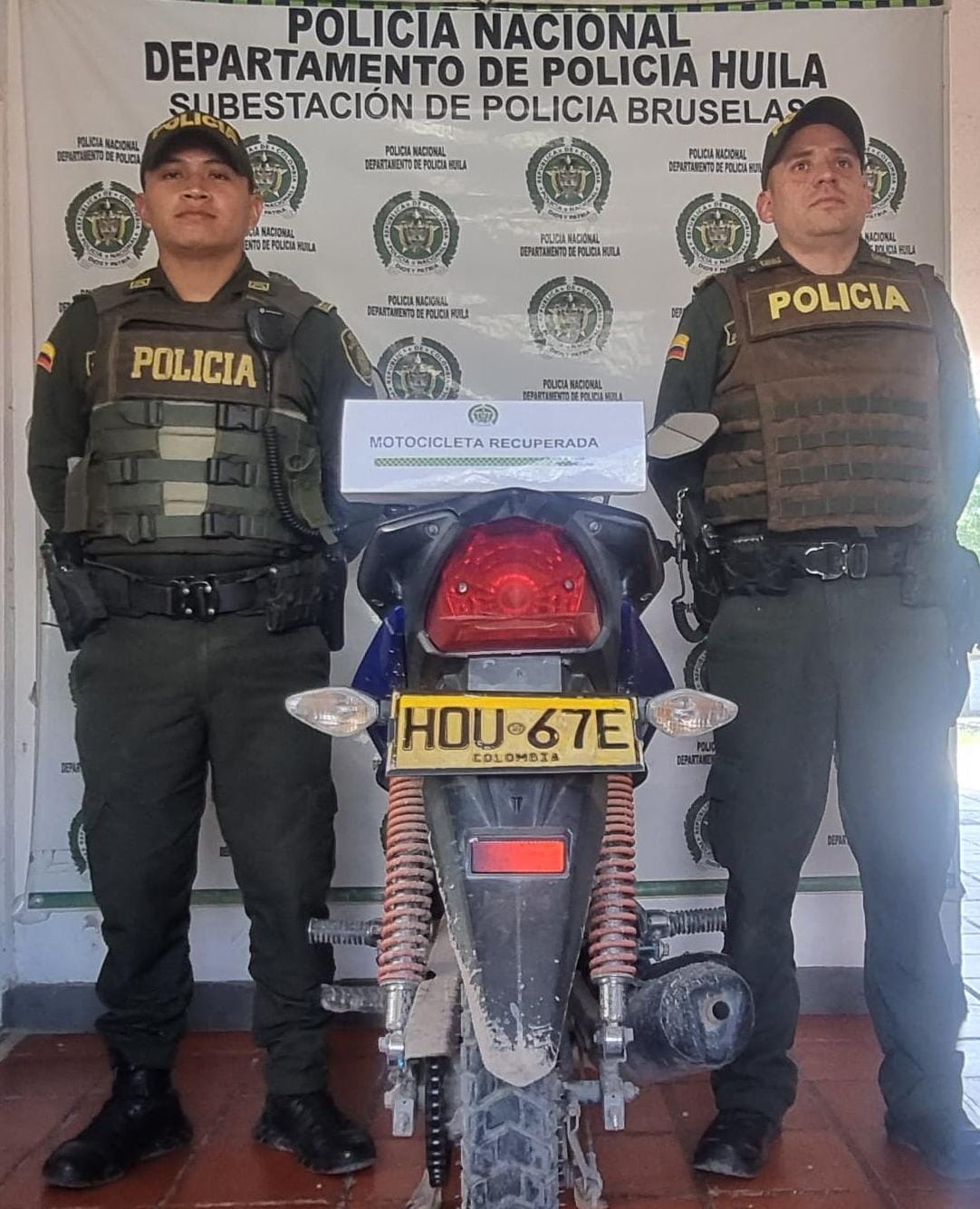 Los municipios donde más se han recuperado motos este año son: Pitalito 73, seguido de La Plata con 32. Foto Policía Huila