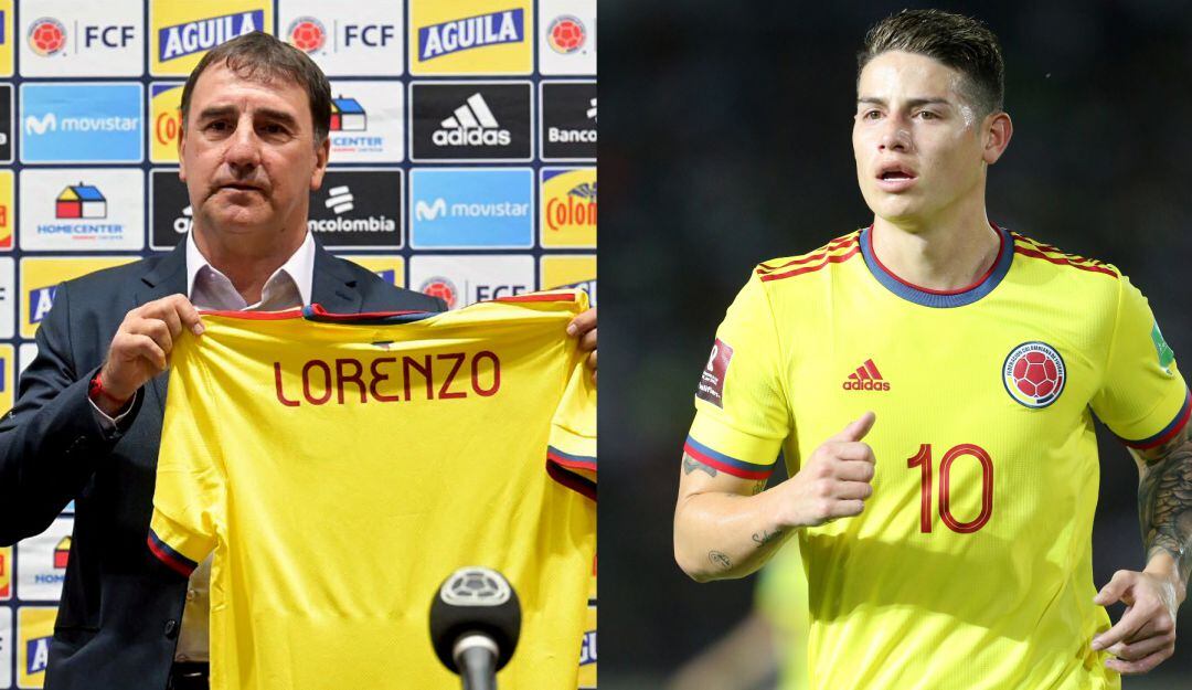 Néstor Lorenzo y James Rodríguez