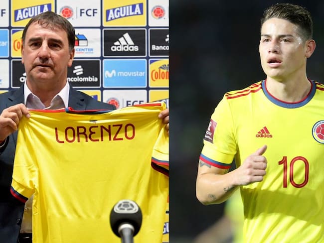 Néstor Lorenzo y James Rodríguez