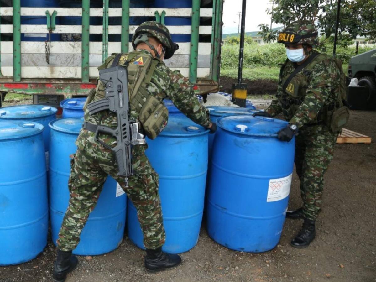 Incautan más de 14 toneladas de insumos para fabricar explosivos en Popayán