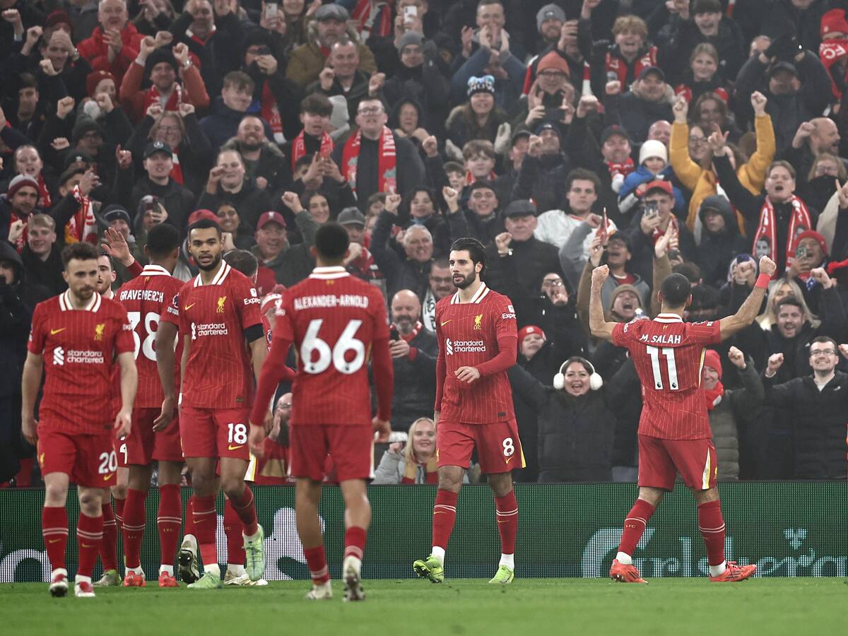 Liverpool es “campeón de invierno” en la Premier League: sin Luis Díaz venció al Leicester City