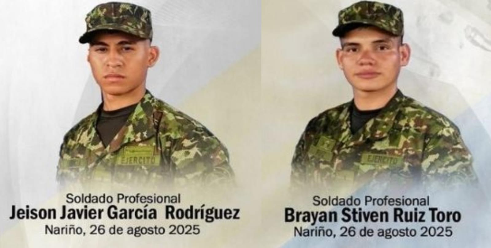 Soldados secuestrados en Nariño -Foto: Ejército Nacional