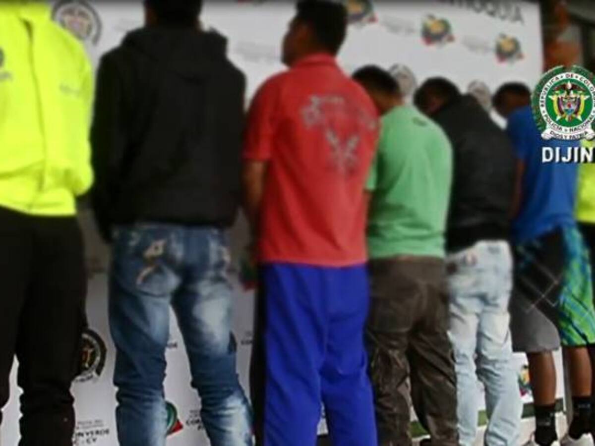 Capturan en Antioquia 54 integrantes de la banda delincuencial “La Cabaña”