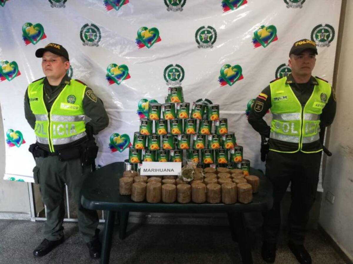 Incautan 50 kilos de marihuana en la Terminal de Transportes de Cali