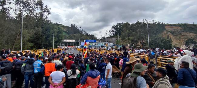 Bloqueo Rumichaca- Foto: Gobernación de Nariño
