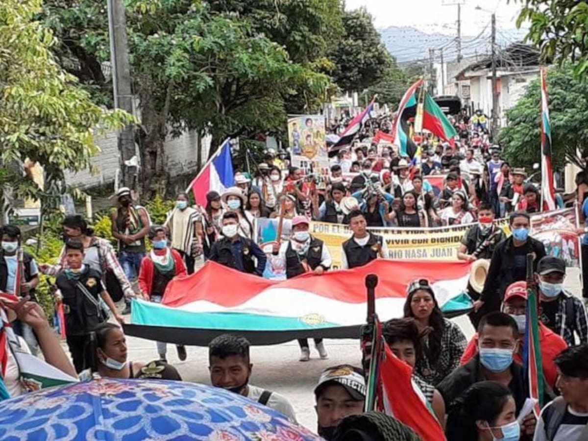 Avanza instalación de la Minga Indígena en el Huila