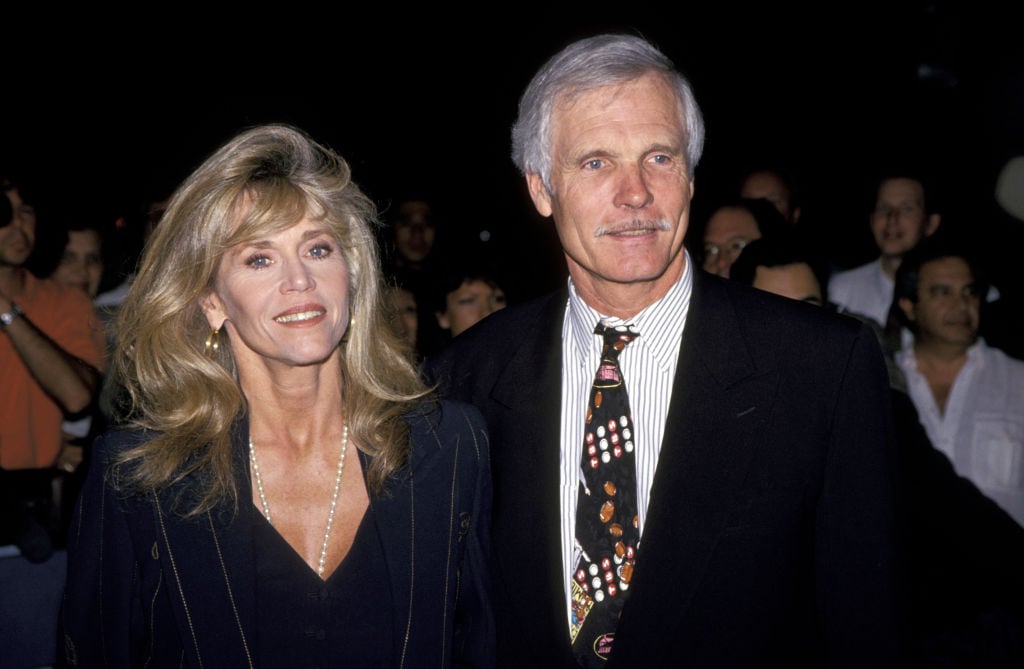 Jane Fonda and Ted Turner during TBS' "A Century of Women" New York City Premiere at Hudson Theater in New York City, New York, United States. (Photo by Jim Smeal/Ron Galella Collection via Getty Images)