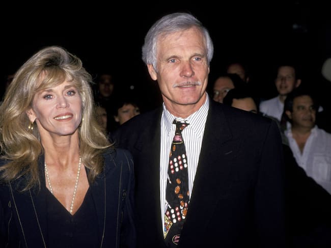 Jane Fonda and Ted Turner during TBS' "A Century of Women" New York City Premiere at Hudson Theater in New York City, New York, United States. (Photo by Jim Smeal/Ron Galella Collection via Getty Images)