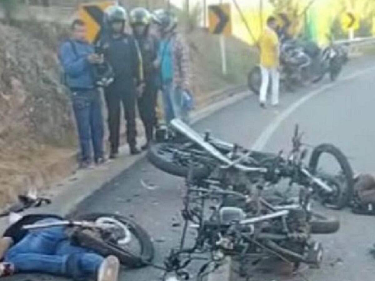Venezolano murió en choque de motos
