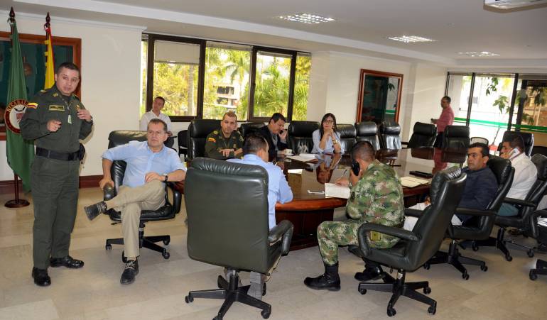 Las autoridades en pleno analizaron los problemas de seguridad de Dosquebradas.