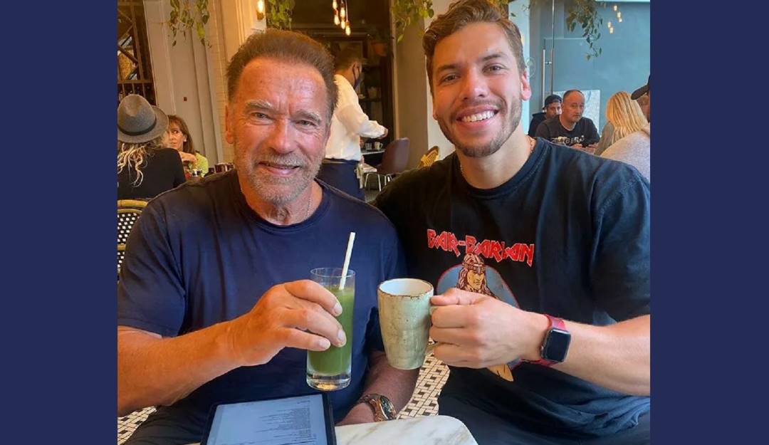 Arnold Schwarzenegger y Joseph Baena - vía Instagram 