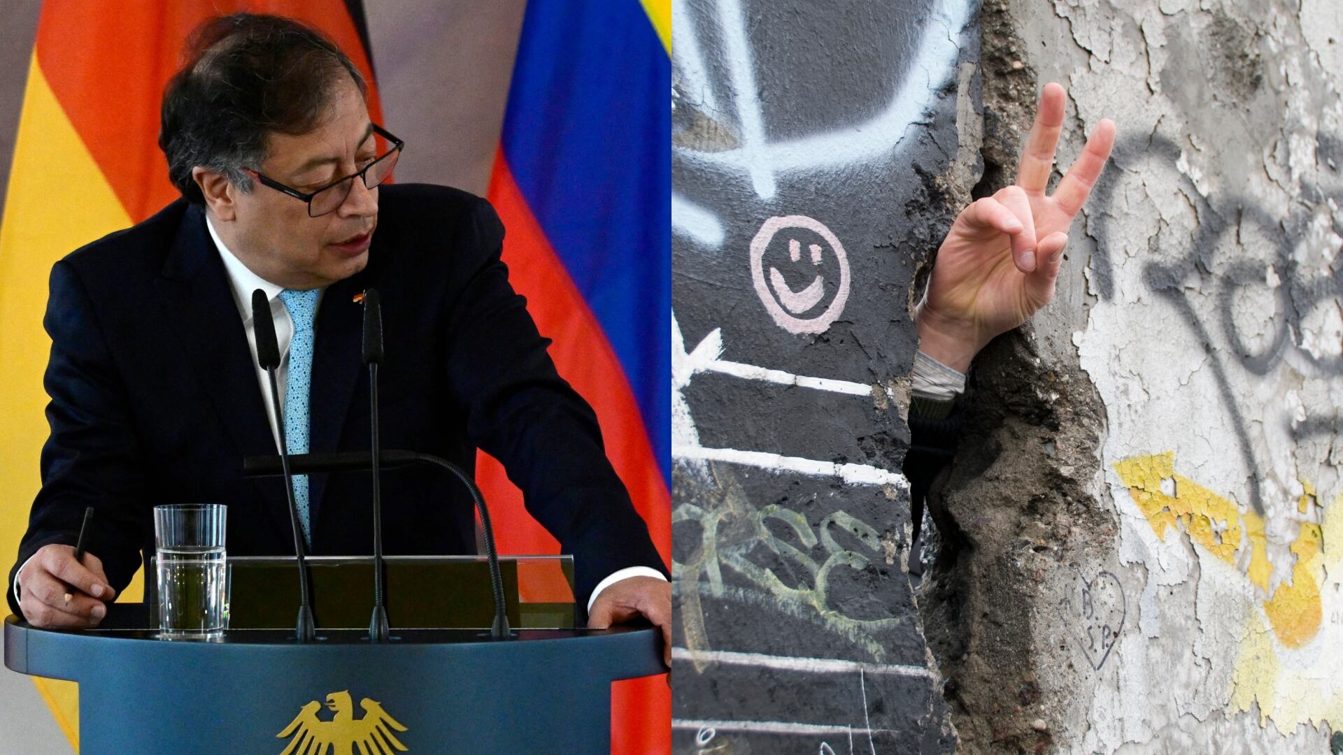 Gustavo Petro Muro de Berlín / Getty Images