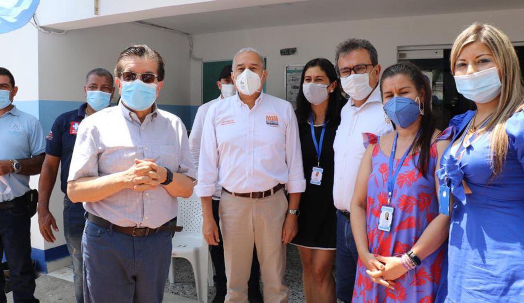 Visita del Ministro de Salud a Santa Marta. 