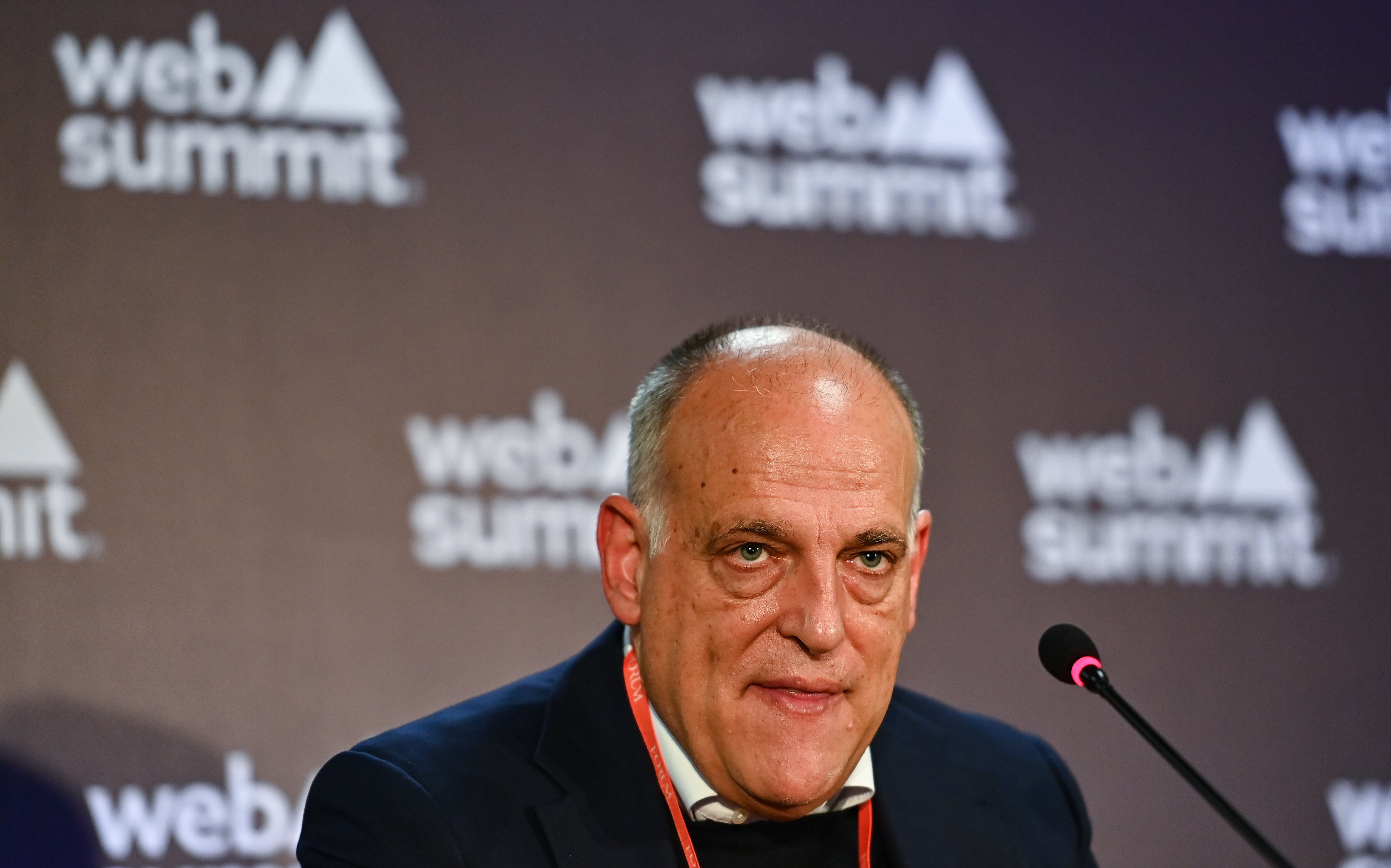 Javier Tebas, presidente de LaLiga de España. (Photo By Ben McShane/Sportsfile for Web Summit via Getty Images)