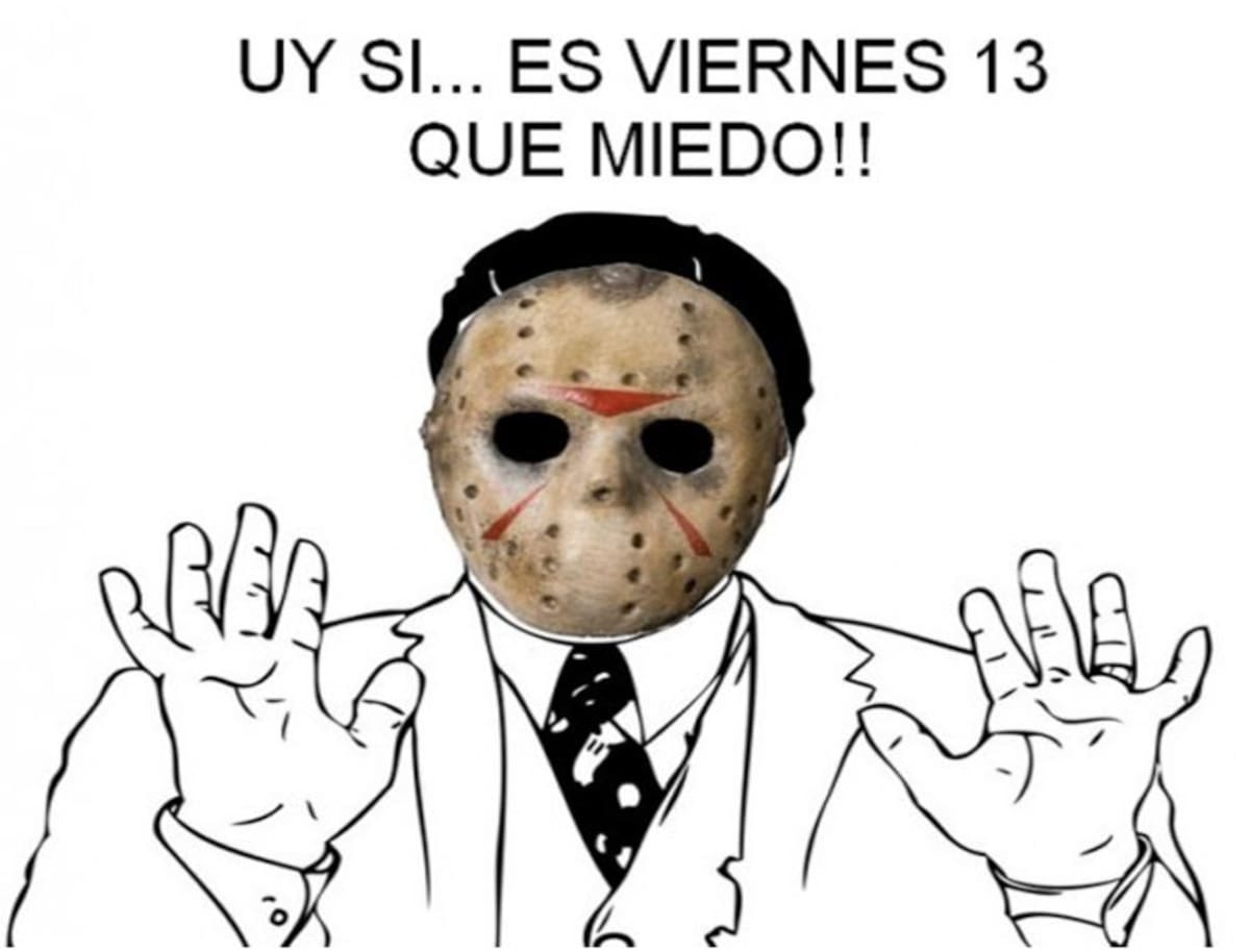 Algunas personas relacionan la fecha con la mala suerte. Otras personas la vinculan con humor. Fotos: Redes Sociales.