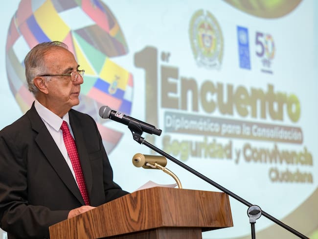 Iván Velásquez en el &#039;Primer Encuentro Diplomático para la Consolidación de la Seguridad y Convivencia Ciudadana&#039;. Cortesía: MinDefensa.