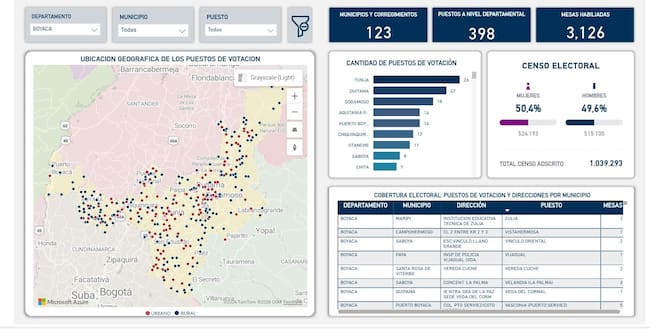 Para las elecciones presidenciales serán instalados 398 puestos de votación distribuidos en los 123 municipios del departamento.