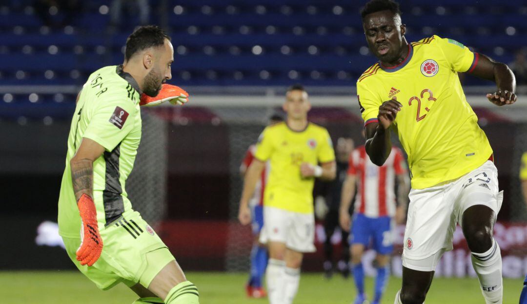 David Ospina y Dávinson Sánchez con la Selección Colombia en 2021