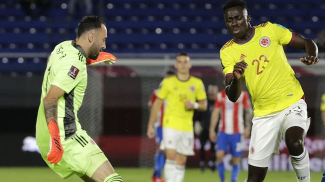 David Ospina y Dávinson Sánchez con la Selección Colombia en 2021