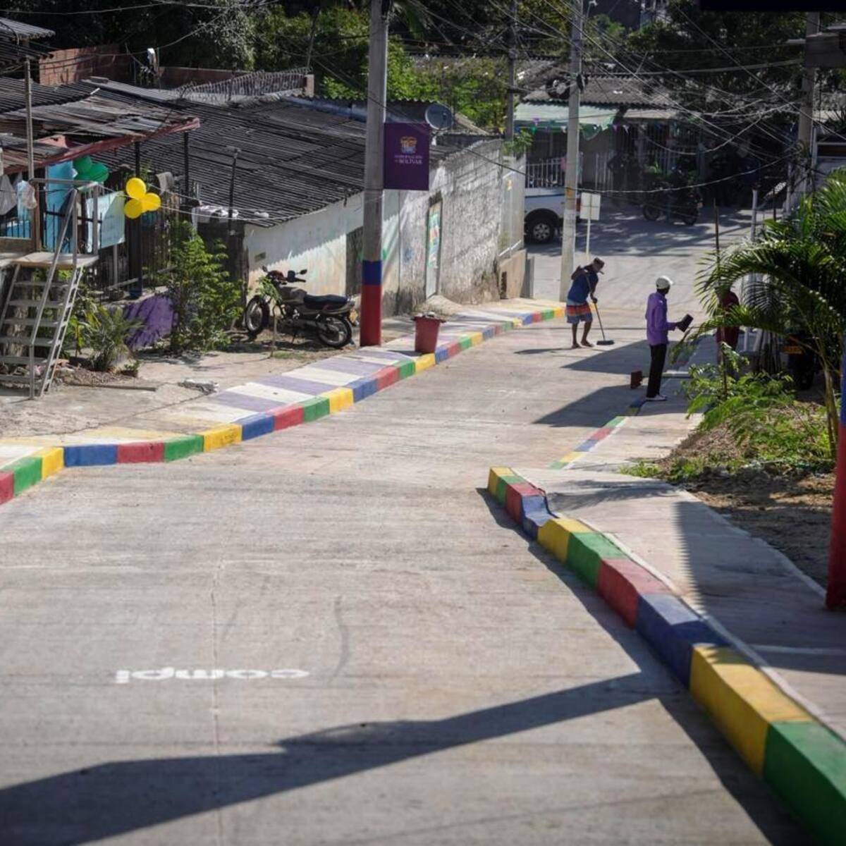 Las Delicias deja el barro atrás: la primera calle COMPI del año
