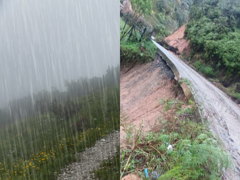 Afectaciones por las lluvias en Argelia, Antioquia. Foto: Alcaldía de Argelia.