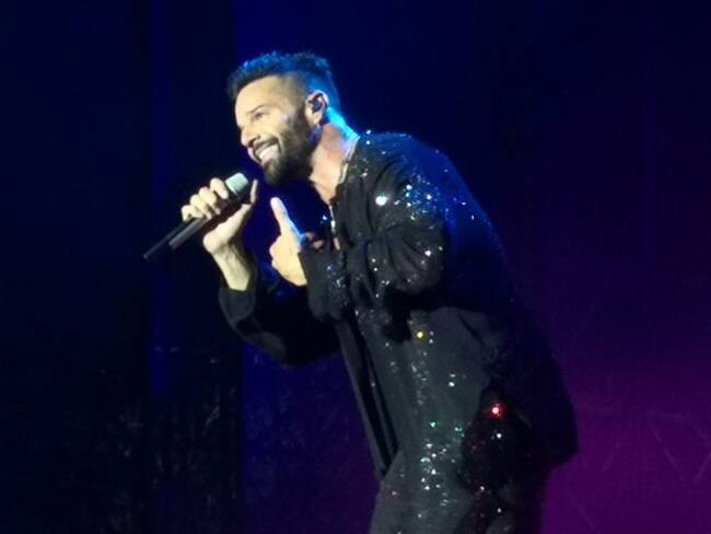 Ricky Martin durante concierto en Barranquilla