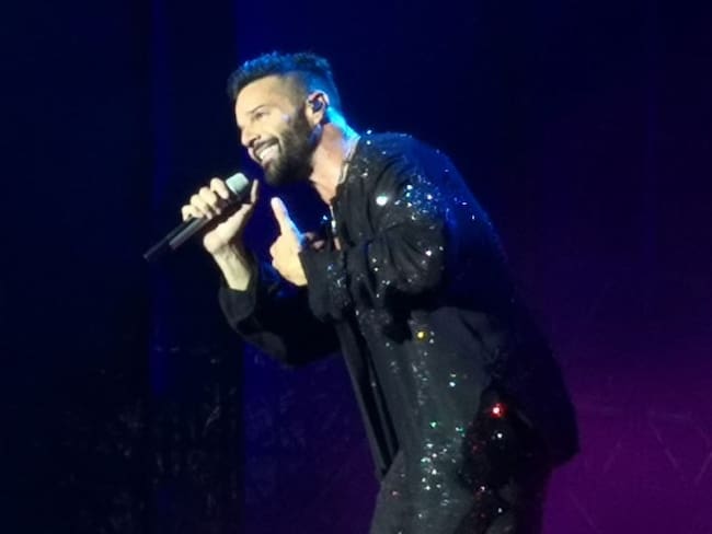 Ricky Martin durante concierto en Barranquilla