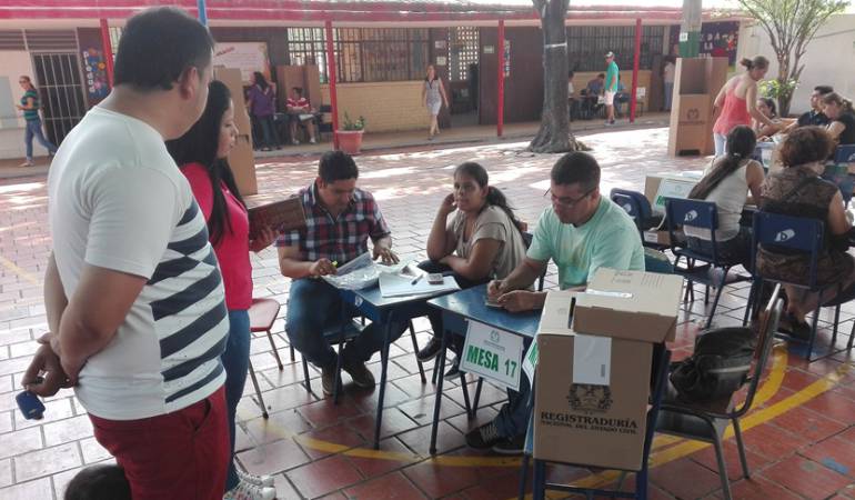 Proceso de votación en Cúcuta
