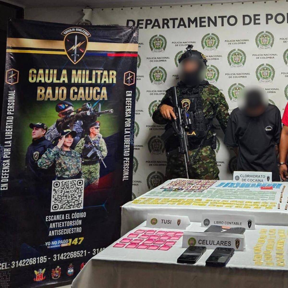 Dos personas fueron capturadas durante un combate con el Clan del Golfo en Cáceres, Antioquia