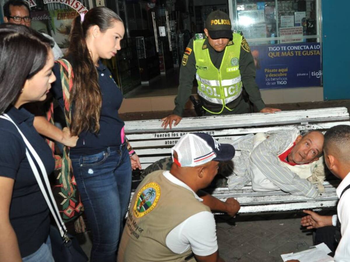 Realizan operativo de control a habitantes de calle en Cartagena