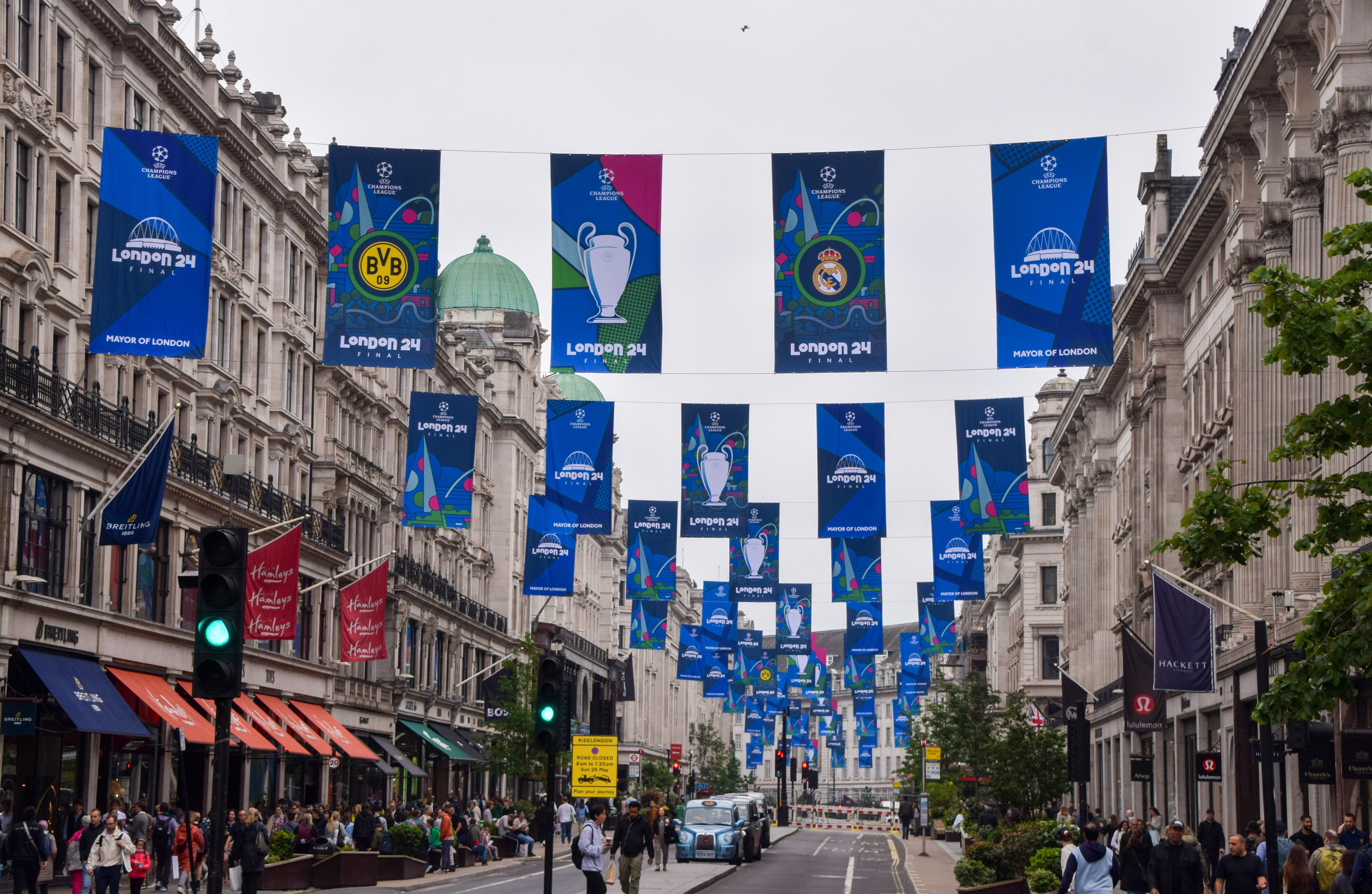 Londres previo a la final de la UEFA Champions League 2024