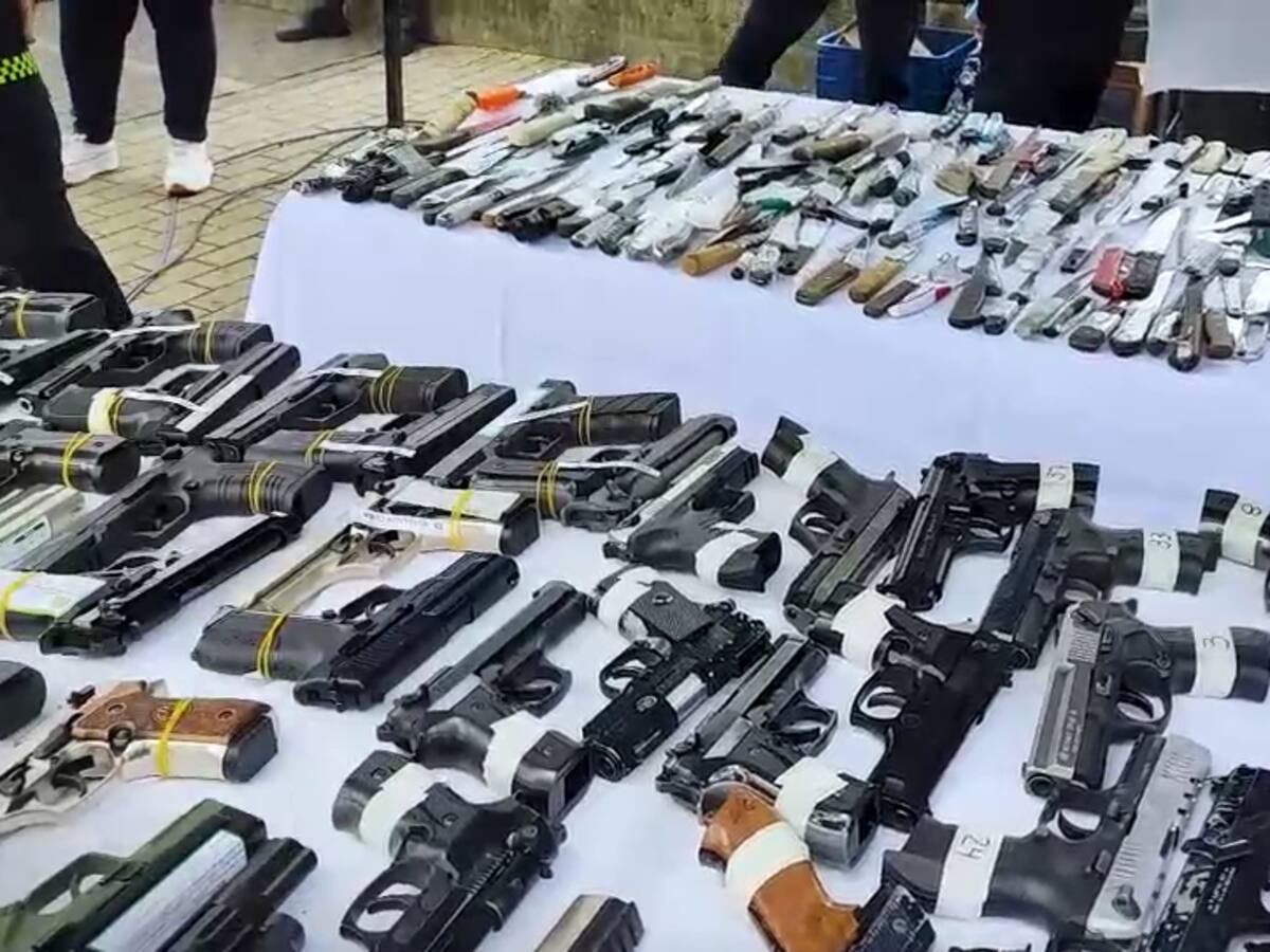 Más de 12.000 armas cortopunzante ha incautado la Policía Metropolitana de Pereira
