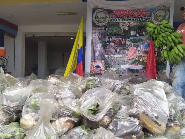Campesinos de Montes de María donan alimentos a damnificados en Cartagena