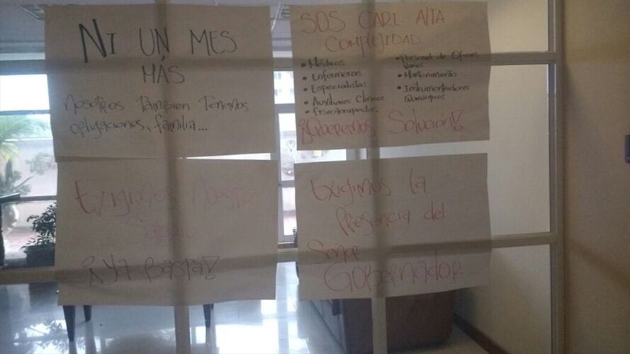 A algunos empleados les adeudan hasta 20 meses. Foto: Cortesía Liss Almeida