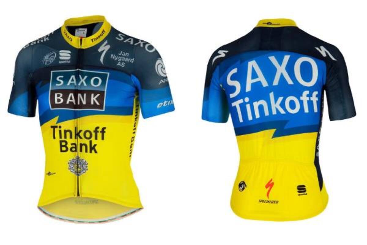 El uniforme de la escuadra danesa Saxo Tinkoff